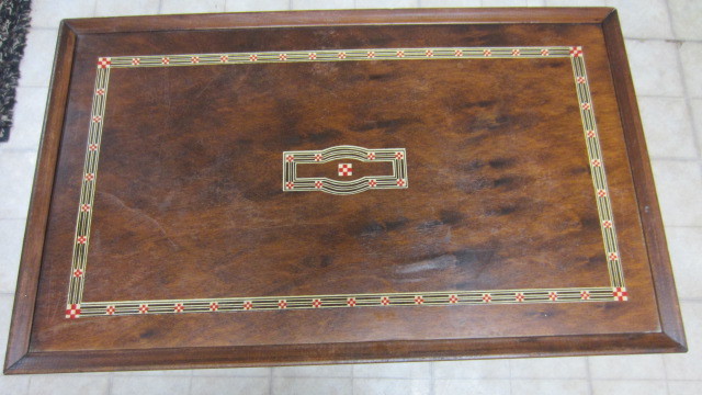 Vintage Wood Folding End Table