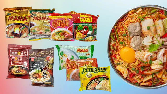 Ramen Noodles Variety Pack of 20 Instant Noodle Soup Packets Samyang, Mama, etc