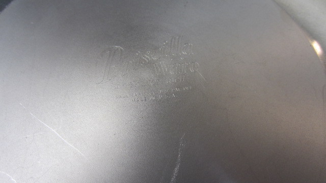 Vintage Round Aluminum Removable Center Cake Pan by Priscilla Ware, 9 inch