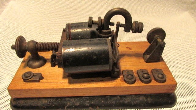 Antique Western Union Telegraph Relay on metal base