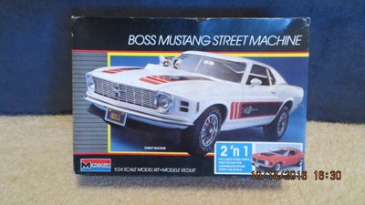 1970 MONOGRAM BOSS 429 MUSTANG STREET MACHINE MODEL KIT 124 SCALE