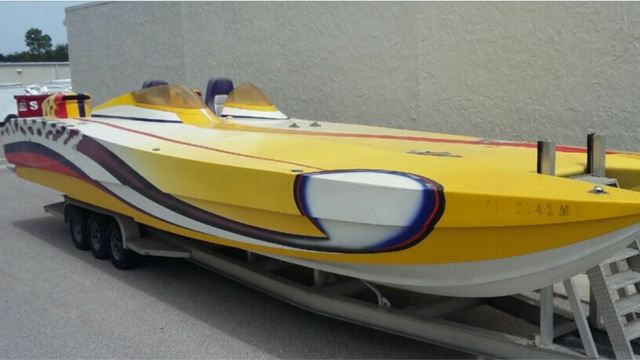 40' Skater Offshore Catamaran Race Boat With Trailer