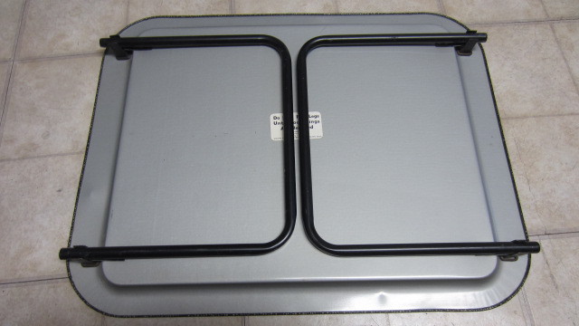 Vintage Cal-Dak Full Size Top Metal Atomic Flower Lap TV Tray #1