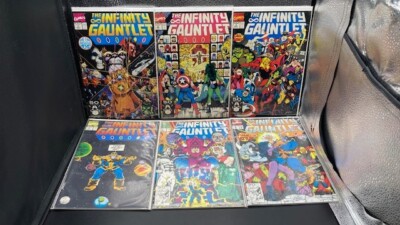 Infinity Gauntlet(1991) Complete Series of 6 Marvel Comics Jim Starlin