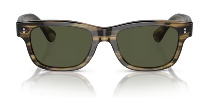 Pre-owned Oliver Peoples Rosson Sun 5540su 171952 Olive Smoke/green Men's Sunglasses