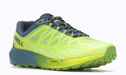 Pre-owned Merrell J066949 Men's Agility Synthesis 2 High Viz Hiking Shoes