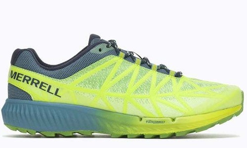 Pre-owned Merrell J066949 Men's Agility Synthesis 2 High Viz Hiking Shoes