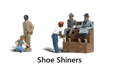 Woodland Scenic Shoe Shiners Figure Set     N scale