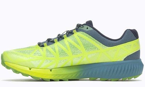 Pre-owned Merrell J066949 Men's Agility Synthesis 2 High Viz Hiking Shoes
