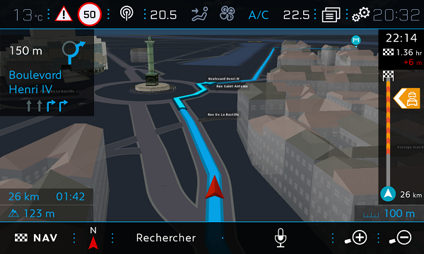 CITROEN C4 PICASSO GENUINE NAC 3D SAT NAV + CAR PLAY ANDROID AUTO UPGRADE