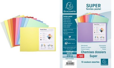 EXACOMPTA Aktendeckel SUPER 250, DIN A4, dunkelblau