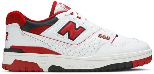 New Balance 550 White / Red BB550STF Men's | eBay
