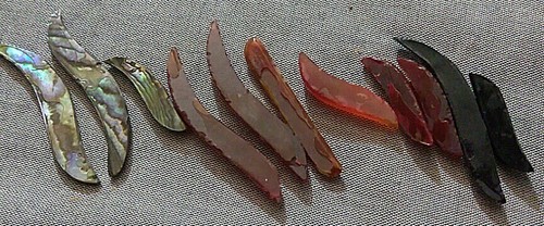 Mixed Lot 11 Odd Shape Stones For Jewelry Making. Abalone/Carnelian/Onyx