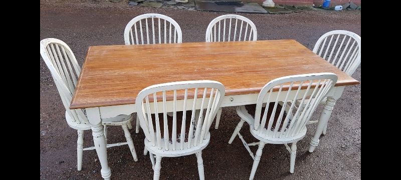 Laura Ashley Bramley cream kitchen table and chairs | in Coupar Angus, Perth and Kinross | Gumtree