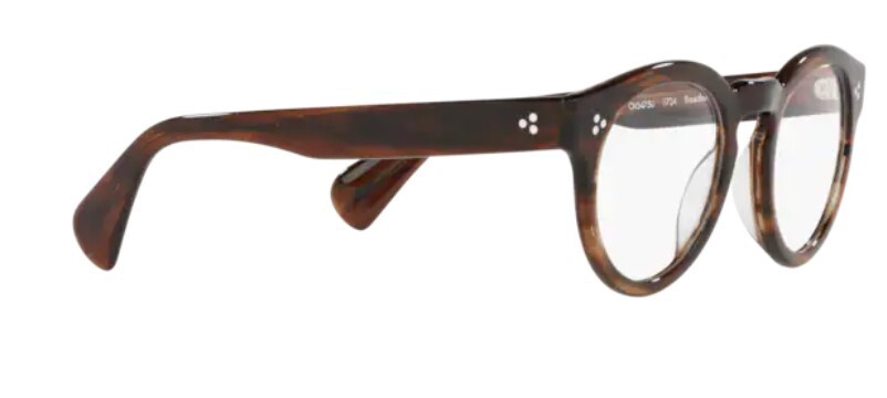 Pre-owned Oliver Peoples 0ov5475u Rosden 1724 Tuscany Tortoise Brown Round Eyeglasses In Clear