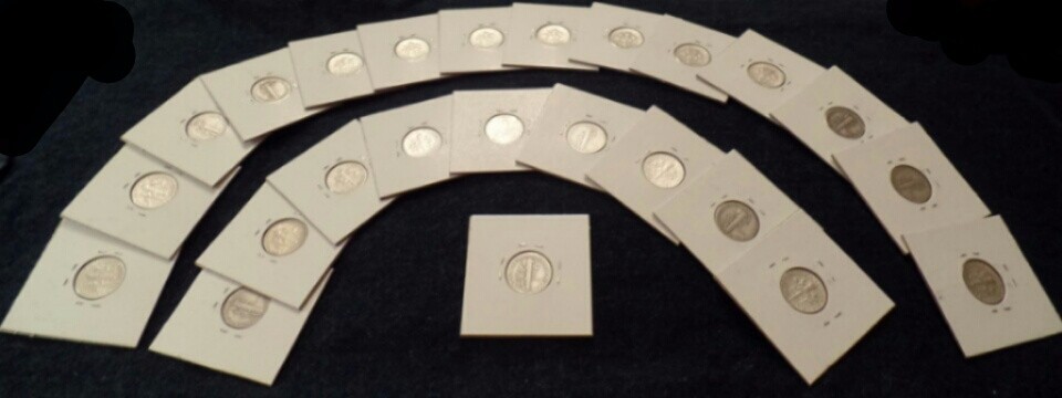 24 MERCURY & ROOSEVELT SILVER DIMES MIX DATES VG TO AU 1935 TO 1964 NICE COINS!