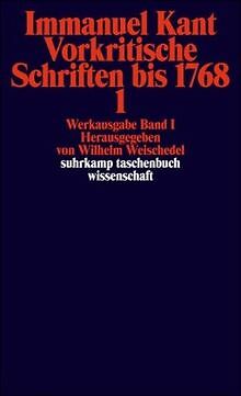 Immanuel Kant Werkausgabe Band I: Vorkritische Schr... | Buch | Zustand sehr gut