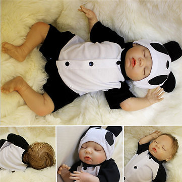 Lovely 18inch Soft Silicone Vinyl Real Life  Boy Reborn Baby Newborn Baby Doll