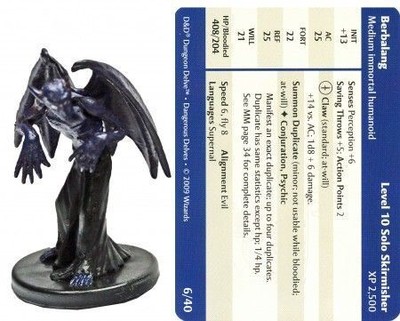 Berbalang #6 Dangerous Delves D&D Miniatures DDM No Card/Dice D&D