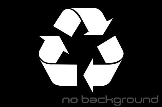 Recycle Sticker Vinyl Decal - Reuse Renew Symbol Trash Work