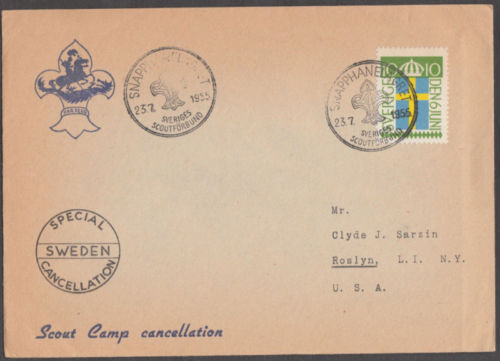 Sweden Boy Scouts Worldwide Postal History Stamps