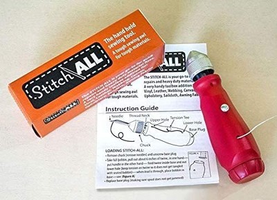 Portable Stitch All Sewing Awl Repair Leather Canvas Vinyl Sail Awning Canopy