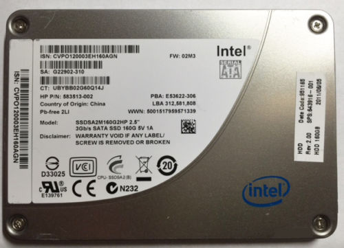 Intel SATA II Solid State Drives