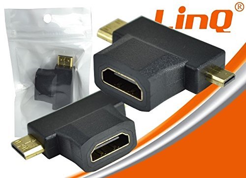 Adattatore Spina Hdmi Femmina A Mini E Micro Hdmi Maschio Linq Hf-103