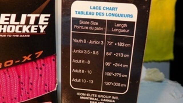 Elite Hockey Pro Laces-Great Colors..You Get 6 Pair! 120 Inches-U Pik Color!