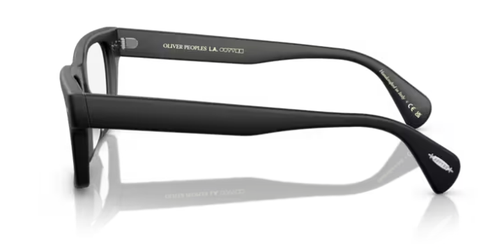 Pre-owned Oliver Peoples 0ov5332u Ryce 1465 Semi Matte Black Square Men's Eyeglasses In Clear