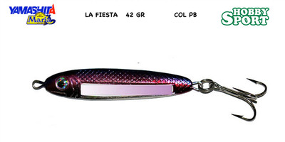 LA FIESTA ORIGINALE YAMASHITA 42 GR  SINKING COL PB  PURPLE BLUE SPINNING MARE