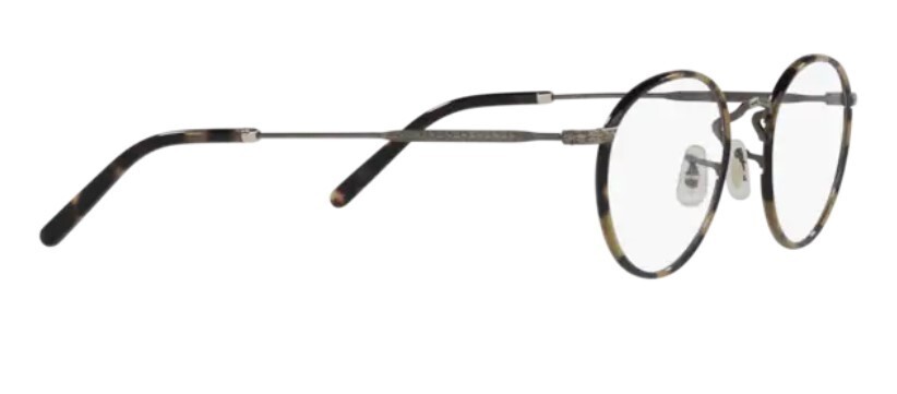 Pre-owned Oliver Peoples 0ov1308 Carling 5284 Antique Gold/dtb Gold Round Eyeglasses In Clear