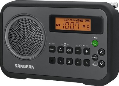 Sangean PR-D18BK AM/FM/Clock Portable Digital Radio with Pro