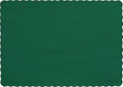 Hunter Green Paper Placemats 50 Per Pack 9.5'' x 13.5'' Party Decorations Supplies