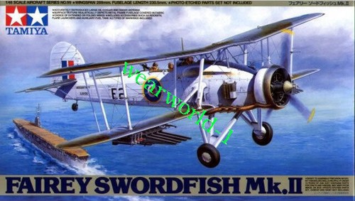 Tamiya Fairey Swordfish Mk.I 1/48 3個 Tamiya 1/48 Fairey Swordfish Mk.I British Army Unassembled