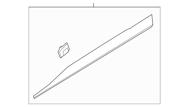 2018-2023 Hyundai Kona OEM Front Left Door Lower Molding 87721-J9000