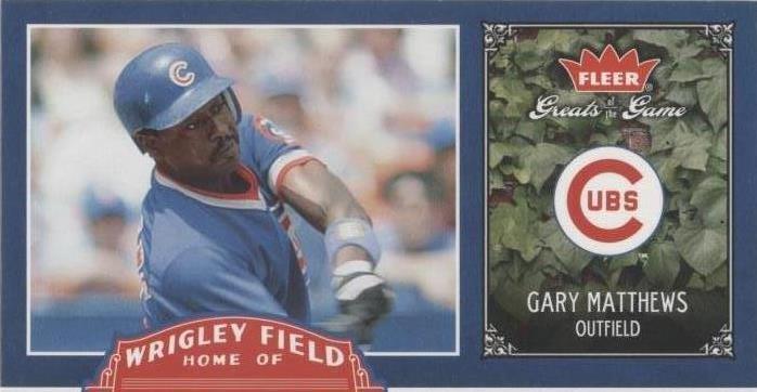 2006 Fleer Greats of the Game - Gary Matthews #CHC-GM