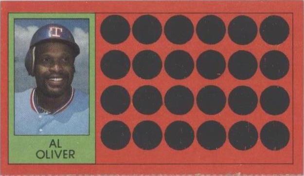 1981 Topps Baseball Scratch-Off - Al Oliver #4