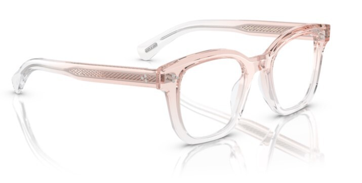 Pre-owned Oliver Peoples 0ov5525u 1769 Light Silk Crystal Square 48mm Men's Eyeglasses In Clear