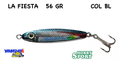 LA FIESTA ORIGINALE YAMASHITA 56 GR  METAL JIG COL BL  BLUE PESCA SPINNING MARE