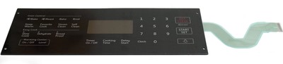Range Membrane Switch, Touchpad Overlay for Samsung, AP5967636, DG34-00030A