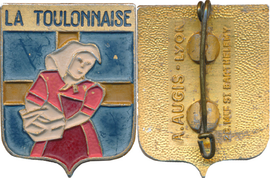 La Toulonnaise, Patrouilleur, (3/Pl.37) Aluminium Peint, Dos Grenu