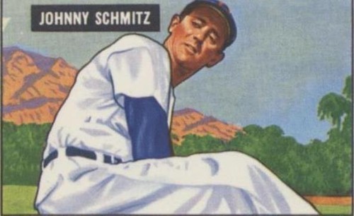 1986 C.C.C. 1951 Bowman Reprints - Johnny Schmitz #69