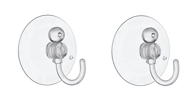 Set 2 Ganci Appendini A Ventosa Trasparenti Per Casa Bagno Cucina dfh