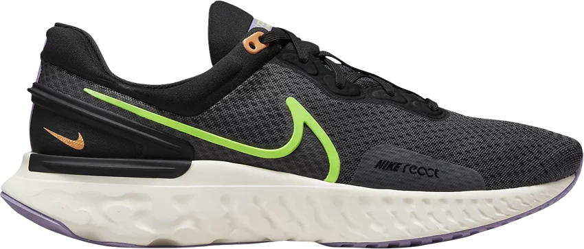 Мужские кроссовки Nike React Miler 3 Anthracite Grey Ghost Green White Black DD0490-005 10