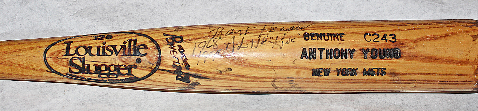 FRANK HOWARD Darryl STRAWBERRY SIGNED Anthony Young BASEBALL BAT