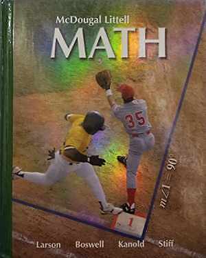 McDougal Littell Math Course 3: Student - Hardcover, by MCDOUGAL LITTEL - Good