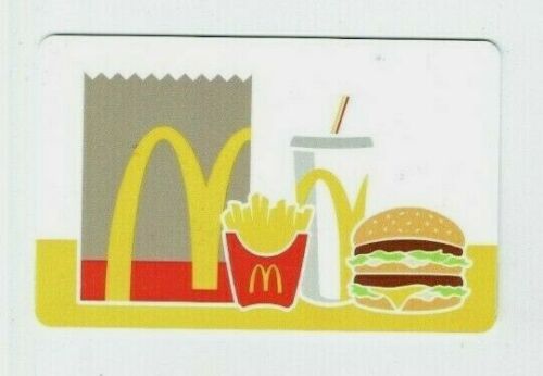 McDonalds Gift Card - Big Mac, French Fries, Drink & Brown Bag - 2021 - No Value
