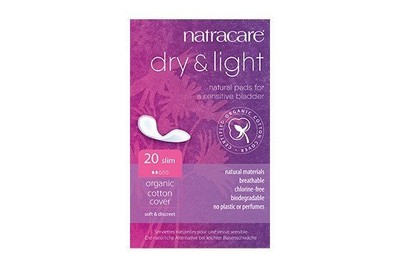 Natracare Dry & Light, чехол из органического хлопка, 20 прокладок