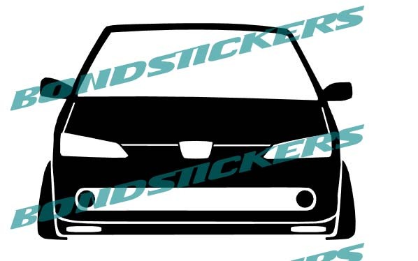 VINILO DE CORTE PEGATINA SILUETA PEUGEOT 309 GTI GT PSA VARIOS COLORES
